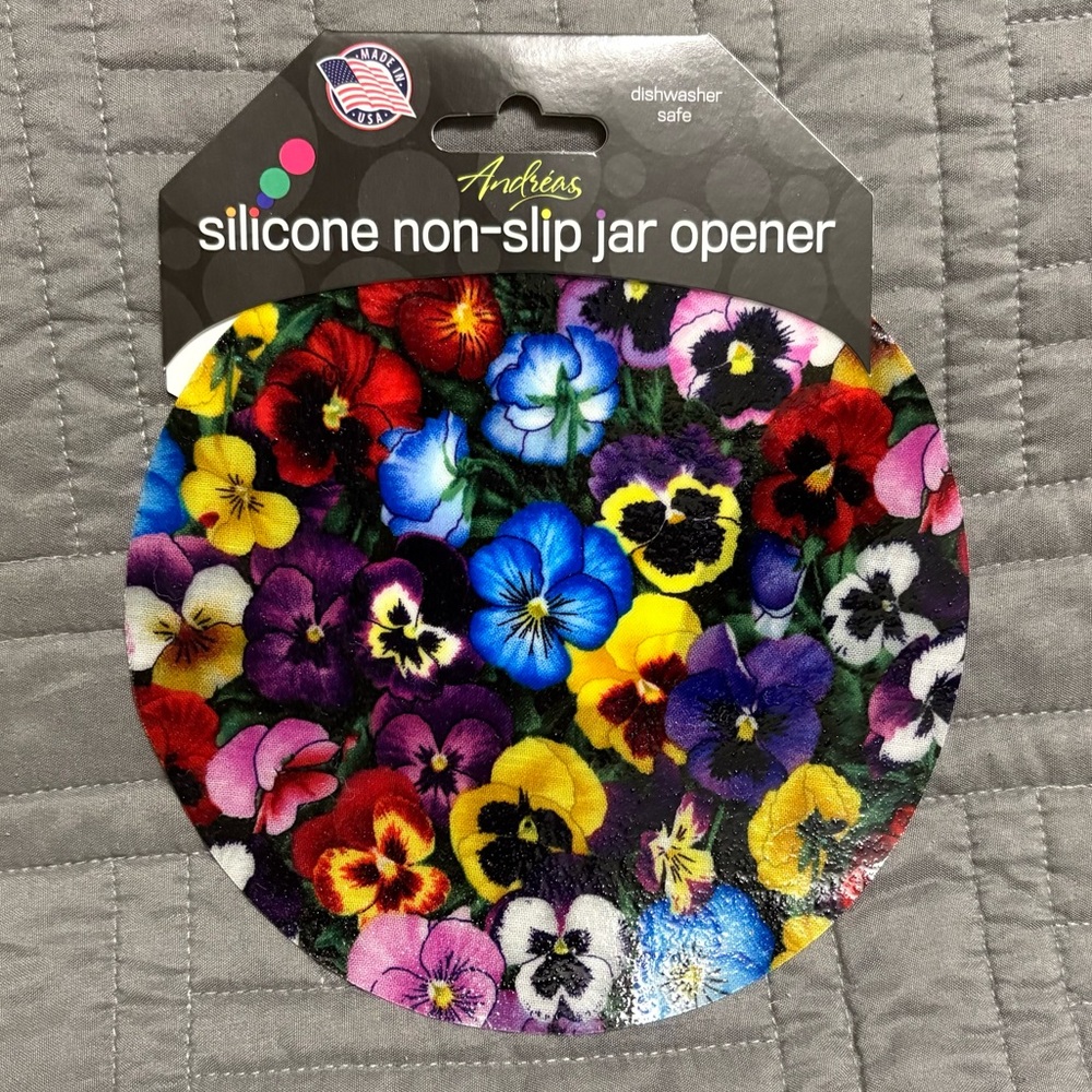 Andreas Non-Slip Jar Opener Floral Design